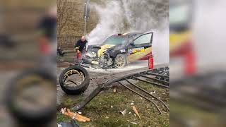 59Rally Erzgebirge 2024 Action Crash fail Drift [upl. by Carce]