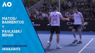 BarrientosMatos v BeharPavlasek Highlights  Australian Open 2024 Second Round [upl. by Arral435]