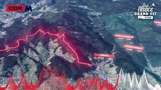 Découvrez le parcours de lUTDC 🟥 en 3D  Trail Alsace Grand Est by UTMB 2024 [upl. by Peggir]