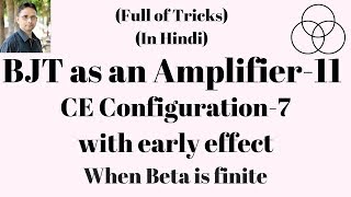 BJT as an Amplifier11  Mid Band Analysis of BJT Analog Electronics34 by SAHAV SINGH YADAV [upl. by Acemahs]