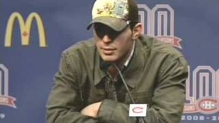 Carey Price press conference  April 23 2009 [upl. by Florie712]