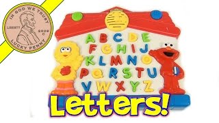 Sesame Street Big Bird and Elmo Learn The Alphabet Electronic Game Mattel 1997 Tyco Toys [upl. by Viscardi54]