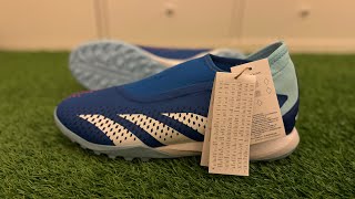 Adidas Predator Accuracy3 Laceless Turf Shoes  Unboxing Video 4K [upl. by Odlanra]