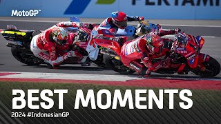 Best MotoGP™ Moments 🤯  2024 IndonesianGP [upl. by Kettie439]