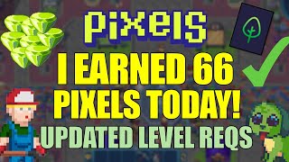 I EARNED 66 PIXELS TODAY UPDATED LEVEL REQUIREMENTS pixels [upl. by Harty]