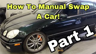 GS300 Manual Swap With BMW ZF Transmission Using Collins Adapter Kit Part 1 [upl. by Sheena]