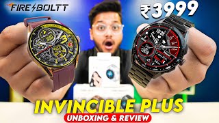 Fireboltt INVINCIBLE PLUS LUXURY SMARTWATCH with AMOLED Display 4GB Storage Metal Build [upl. by Hnahk]