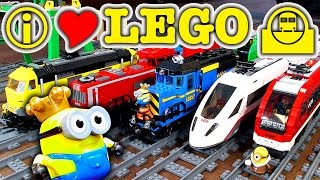 5 Lego City Trains I Like Trains amp Minions Cause Train Crashes [upl. by Wilhelmina]