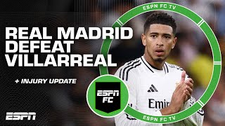 Reaction to Real Madrid vs Villarreal amp injury update on Dani Carvajal  ESPN FC [upl. by Repohtsirhc759]