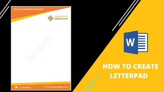 How to make business letterpad in word  Letterhead design in Microsoft word [upl. by Jemimah]