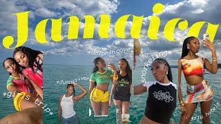 JAMAICA VLOG The ULTIMATE Girls Trip Dunns River Riu Resort Montego Bay Bamboo Rafting etc [upl. by Shaya574]