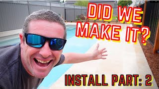 LIVE  Vman Vlogs  Narellan Fibreglass Pool Install  paving and tiling  but is it all done [upl. by Omoj]