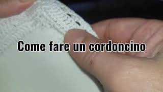 Cordincino per bretelle Uncinetto crochet tutorial [upl. by Bear]