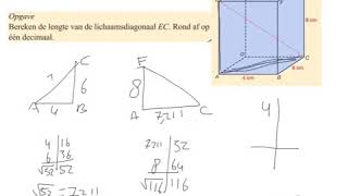 Verlengde stelling van Pythagoras [upl. by Aynotan821]