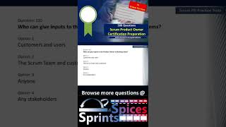 Product Owner Certification Question 120 agile scrum scrumcertification scrumpo pspoquestions [upl. by Yk]