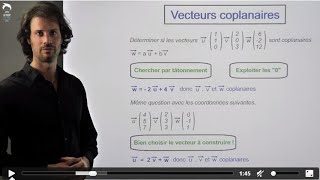 Les vecteurs coplanaires [upl. by Arraek]