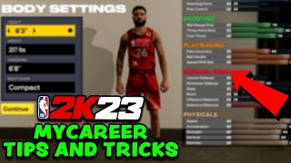 TOP My Career Tips amp Tricks In NBA 2K23 Tips For Beginners amp Experienced Players [upl. by Ydok834]