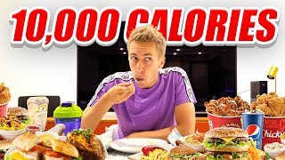 I ATTEMPTED TO EAT 10000 CALORIES IN 24 HOURS CHALLENGE [upl. by Naitirb]