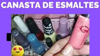 Canasta de esmaltes que usaré en Otoño e InviernoChina Glaze Avon Bissú Cosmeticlab esmaltes [upl. by Maharva]