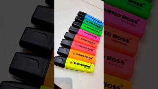 Stabilo Boss Highlighters Stationery Haul 🌈🖍 schoolsupplies [upl. by Eniwtna237]