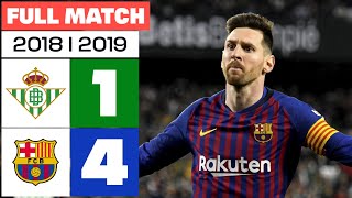 Real Betis 14 FC Barcelona  PARTIDO COMPLETO  LALIGA EA SPORTS 20182019 [upl. by Broder]