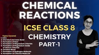 Chemical Reactions  ICSE CLASS 8 Chemistry  Part  1 [upl. by Pressman]