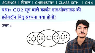 CO2 सूत्र वाले कार्बन डाइऑक्साइड की इलेक्ट्रॉन बिंदु संरचना क्या होगी [upl. by Fisoi]