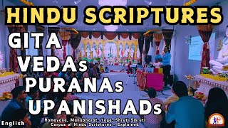 Hindu Scriptures Vedas Upanishads Gita Puran and others  Explained by eYogi Raj  The eYogi [upl. by Adniles142]