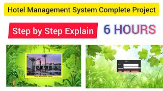 Hotel Management System Project in Java and MYSQL  Complete Project in one Video with Source Code [upl. by Aikahc]