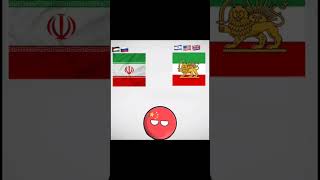 pahlavi crews  Republic Islamic crews  pahlavi VS Republic Islamic  countryballs iran [upl. by Ahsemac]