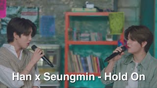 ENG Sub Han X Seungmin  Hold On from 2 kids show [upl. by Oremodlab]