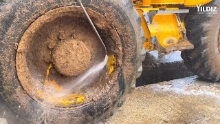 💩’a Batmış Kepçe YIKADIK Washing LOADER in 💩 Worst Smell EVERDetailing Muddy Loader asmr [upl. by Puttergill]