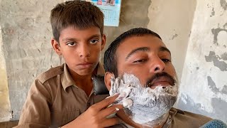 ASMR Fast Shaving amp Haircut✂️With Young Barber ASMR [upl. by Frayda]