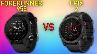 Garmin Forerunner 955 vs Garmin Epix 2  Full Specs Compare Smartwatches [upl. by Amador]