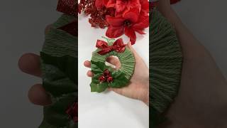 Easy Christmas DIY Wreath Ornament Idea [upl. by Arak487]