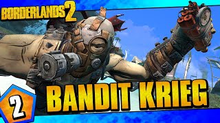 Borderlands 2  Bandit Allegiance Krieg Funny Moments And Drops  Day 2 [upl. by Oinotnaocram]