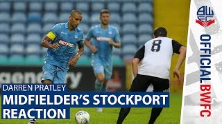 DARREN PRATLEY  Midfielders Stockport reaction [upl. by Infeld451]