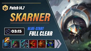 Reworked Skarner Jungle Clear Guide Patch 147 [upl. by Ecirtaemed558]