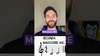 Intervalli musicali  Seconda maggiore ascendente teoriamusicale musica [upl. by Nosretep]