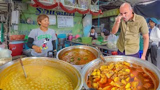 THAI STREET FOOD 🇹🇭 Bangkok noodles heaven  Market street food tour in Bangkok Thailand [upl. by Eneres]