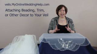 Veil Beading Trim and Embellishment Examples [upl. by Zeidman]