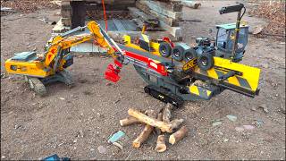 Times are tough Ive started Making Firewood  Mobile Tracked Saw Mill  RC ADVENTURES [upl. by Gilroy319]