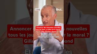 Annoncer des mauvaises nouvelles tous les jours ça pèse sur le moral  Gilles Bouleau répond [upl. by Montana]