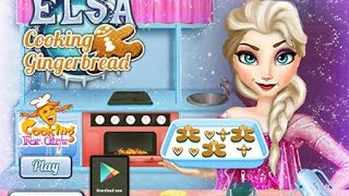 ღGame For Kids  Disney Frozen Games  Elsa Cooking Gingerbread Baby Games ღ [upl. by Dulce]