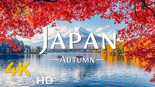 Japan 4K Autumn Aerial Film  Experience the Colors and Culture of Fall in Japan  Video 4KUltra HD [upl. by Demona128]