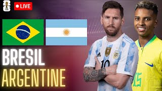 🔴🇧🇷🇦🇷 BRESIL  ARGENTINE LIVE  🔥LE GROS CHOC MESSI TOUJOURS LE GOAT QUALIFICATION COUPE DU MONDE [upl. by Matthia]