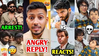 Tech Burner ANGRY REPLY to CONTROVERSY 😡 Allu Arjun ARRESTED Gukesh Vs Magnus Sourav Joshi BB [upl. by Naihtsirc]