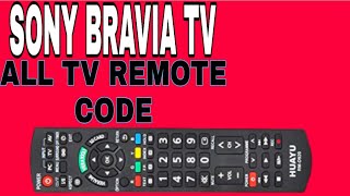 sony bravia tv remote code sony remote codes [upl. by Atina553]