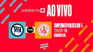 AO VIVO E EXCLUSIVO  Pinheiros x Paulistano  Campeonato Paulista de Basquete Sub16 [upl. by Bernadine]