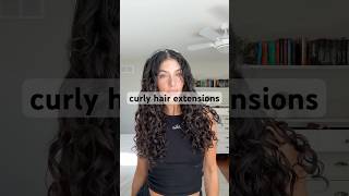 Getting CURLY hair extensions 👩🏻‍🦱 curlyhair curlyhairextensions toronto shorts [upl. by Yttam647]